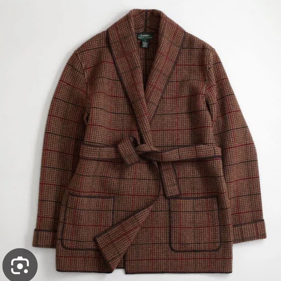 Lauren Ralph Lauren Wrap Sweater Coat Size L